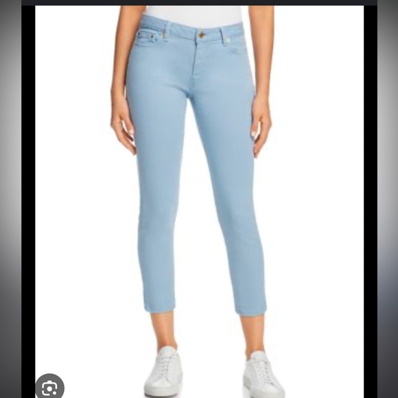 Michael Kors Light Blue Cropped Pants - Picture 1 of 6